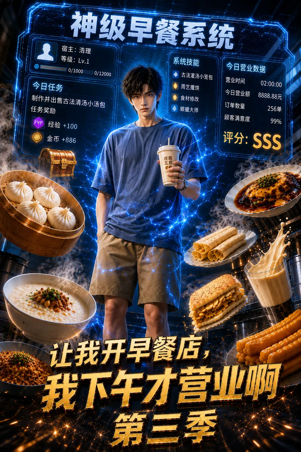 让我开早餐店我下午才营业啊第四季(77集)AI短剧